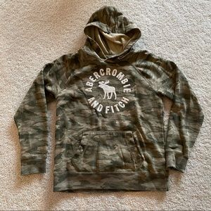 Abercrombie kids camo logo hoodie